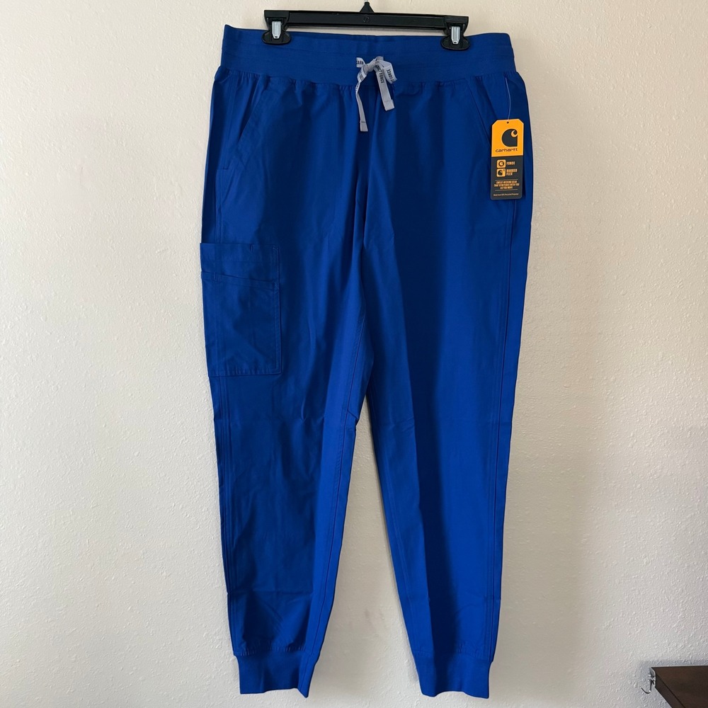 Carhartt Force Modern Fit Jogger Pant Royal Blue MP1113-W Womens L Regular NWT